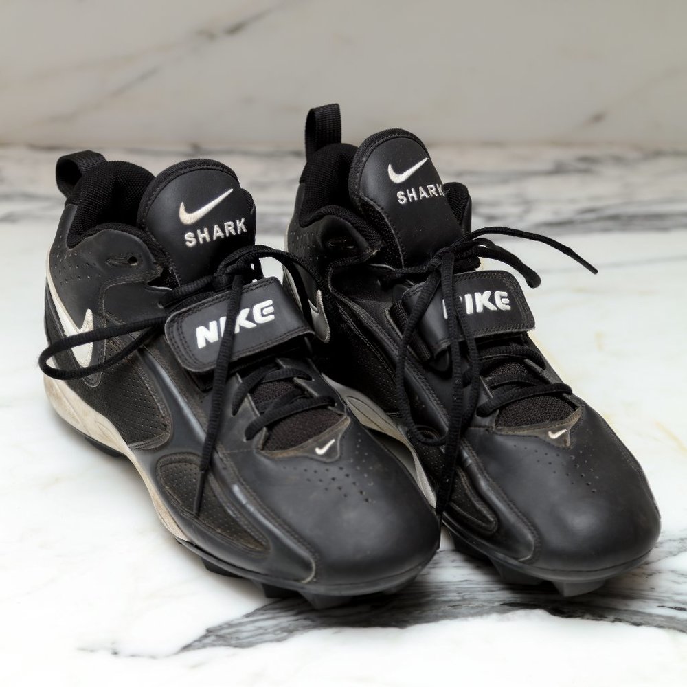 Nike Blade II Shark Football Soccer Black Cleats 310938-011 Size 10